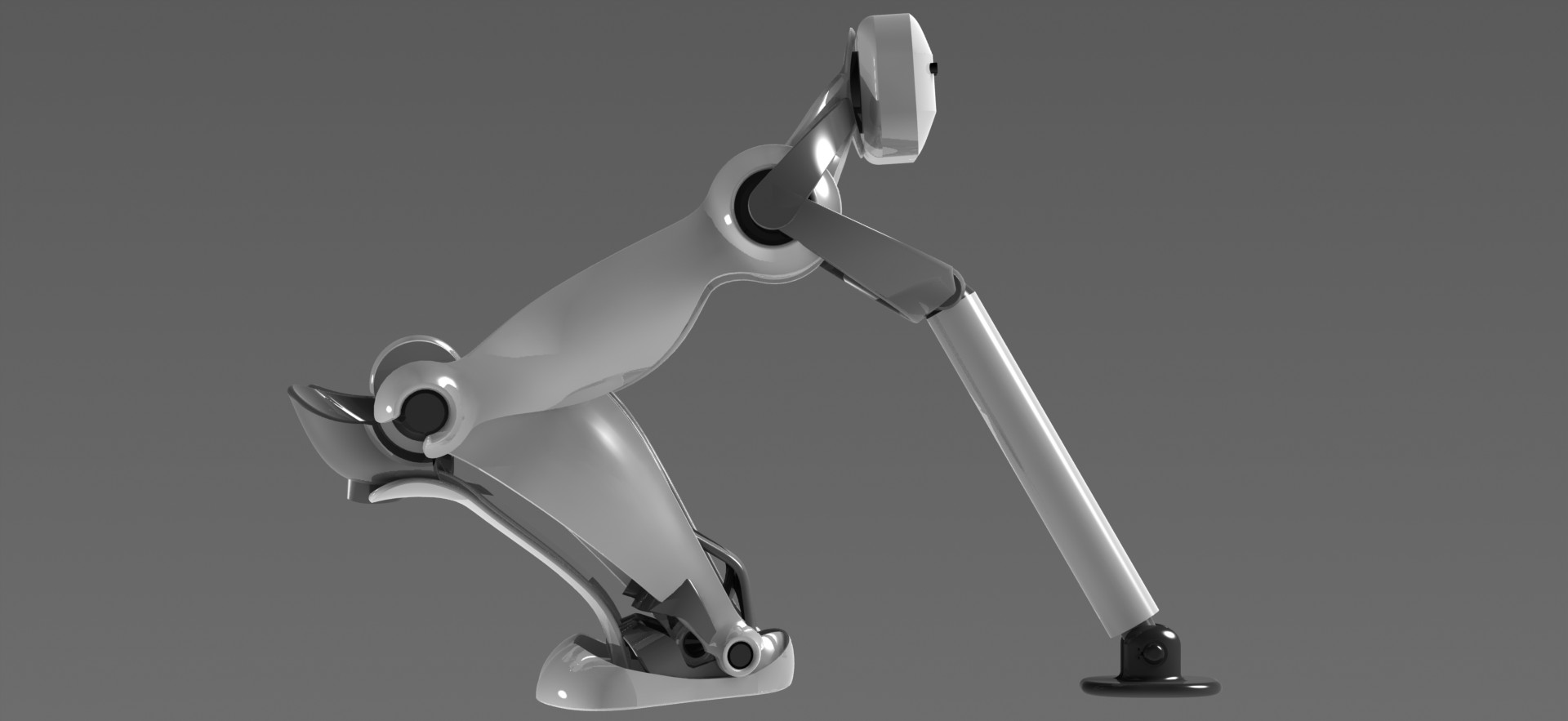 B 外骨骼 跳跃外骨骼 单兵辅助骨骼 机械设计 3D建模图纸jumping-exoskeleton